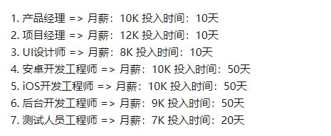 app开发成本预算表 开发app所需的各种费用